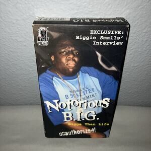Vhs Used Notorious B.I.G. Big Biggie Smalls Bigga Than Life Tape Good Shape